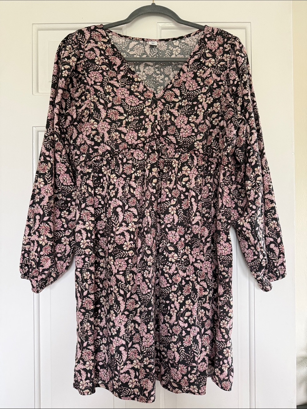 Old Navy Floral Print Long Sleeve Knee Length Dress – Size S